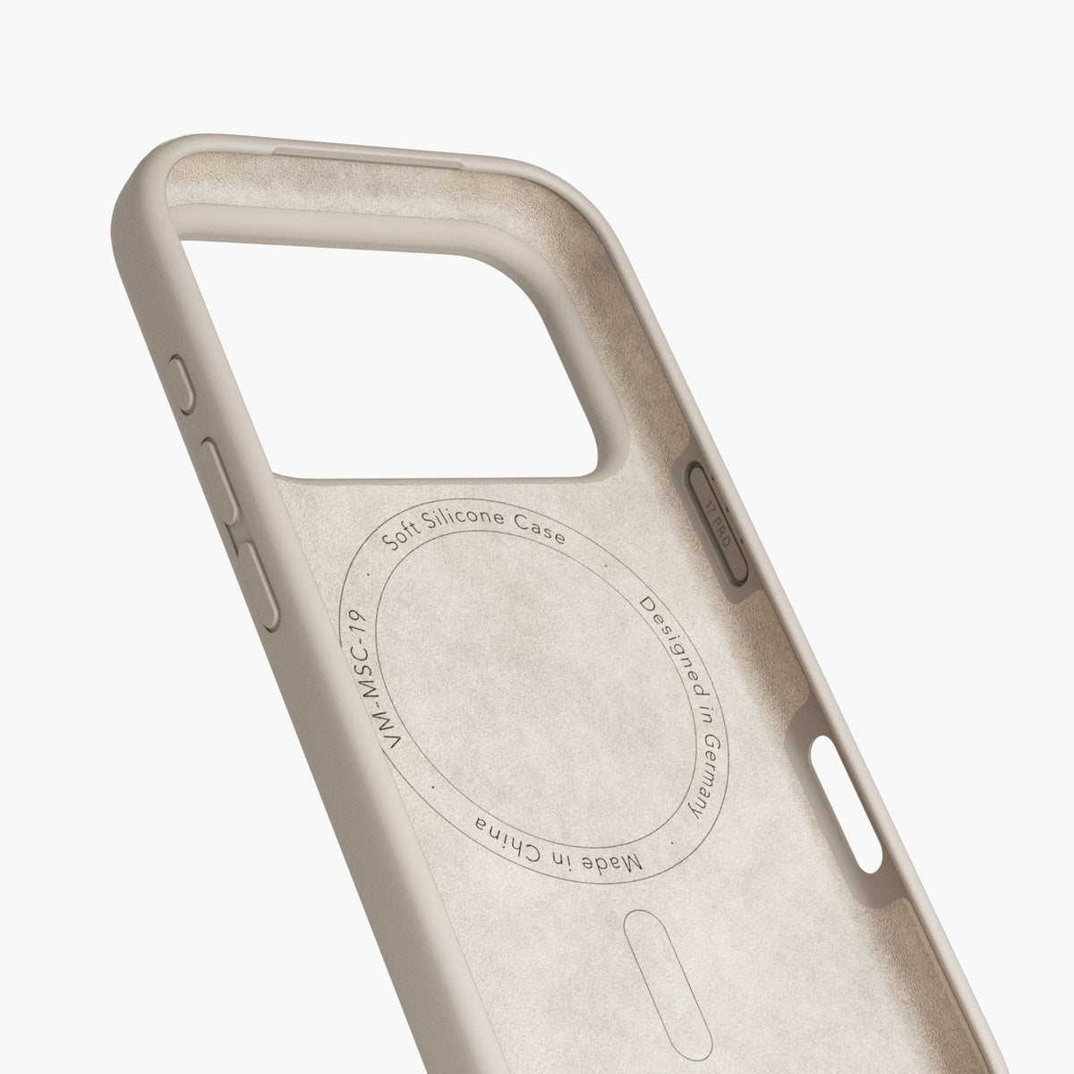 Vonmählen Backcover – für Apple iPhone 17 Pro – beige – Silikon – MagSafe-kompatibel