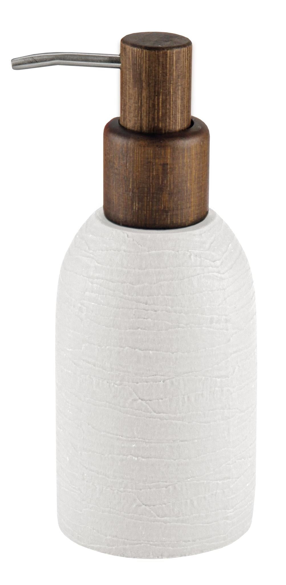 Kleine Wolke Harper Seifenspender – Polyresin, Bambus, Grau, 300 ml
