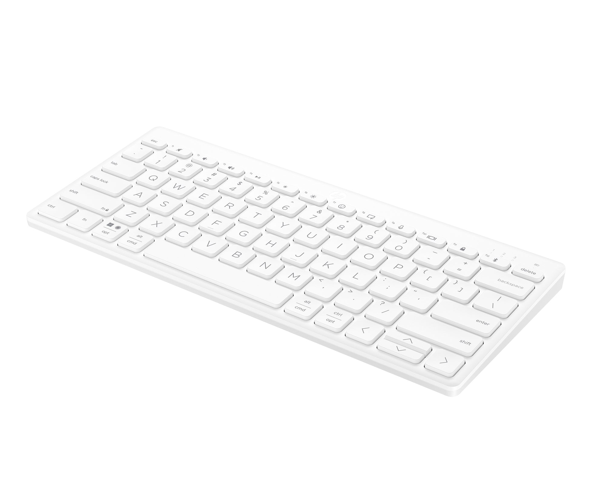 HP Tastatur, kabellos (Bluetooth), mechanisch, Multi-Device, weiss – für Windows, macOS & iPadOS u. a.