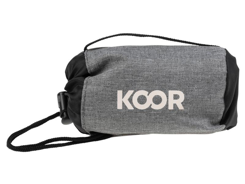 KOOR Reisekissen – aufblasbar – 310 × 110 × 360 mm – Grau