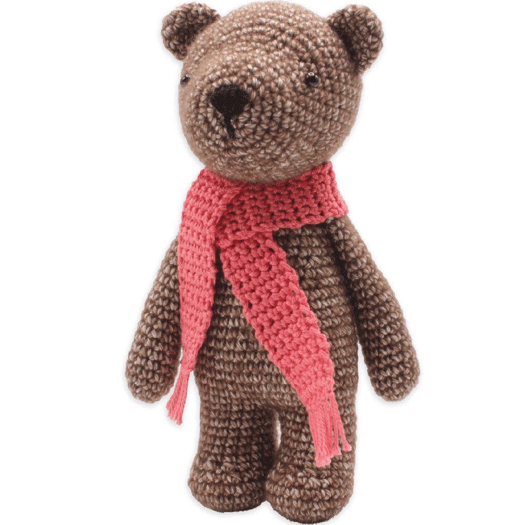 Hardicraft Häkelset Bobbi der Bär – 20 cm, Braun, 4 Stk.