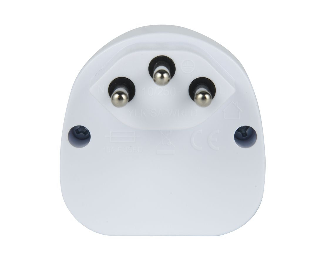 M. Schönenberger Schönenberger – Reiseadapter – von Schweiz nach Australien/Grossbritannien/USA und andere – geerdet – 230 V, 2500 W