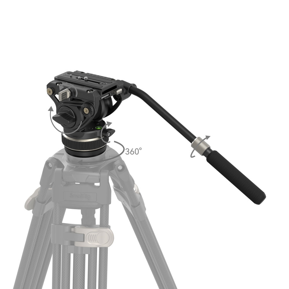 SmallRig DH10 Montageplatte – 10 kg, 1/4", 3/8" – für Manfrotto Quick Release Plate (501PL) – Schwarz