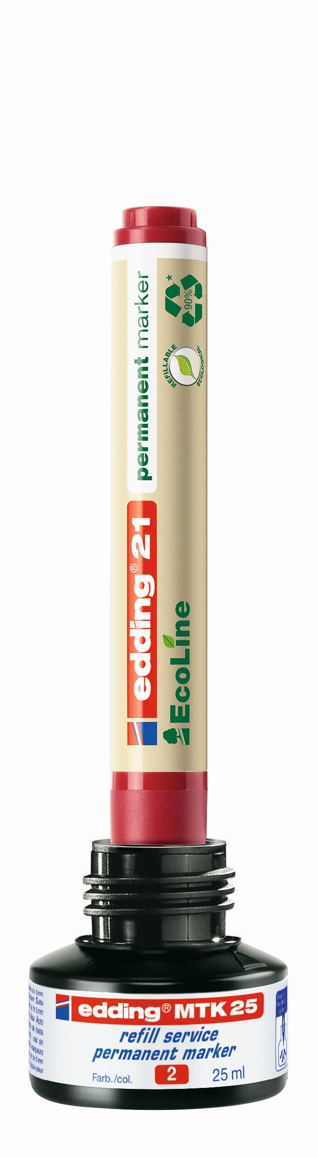 Edding Nachfülltusche MTK 25 für 21, 22, 300 + 6 weitere – 25 ml