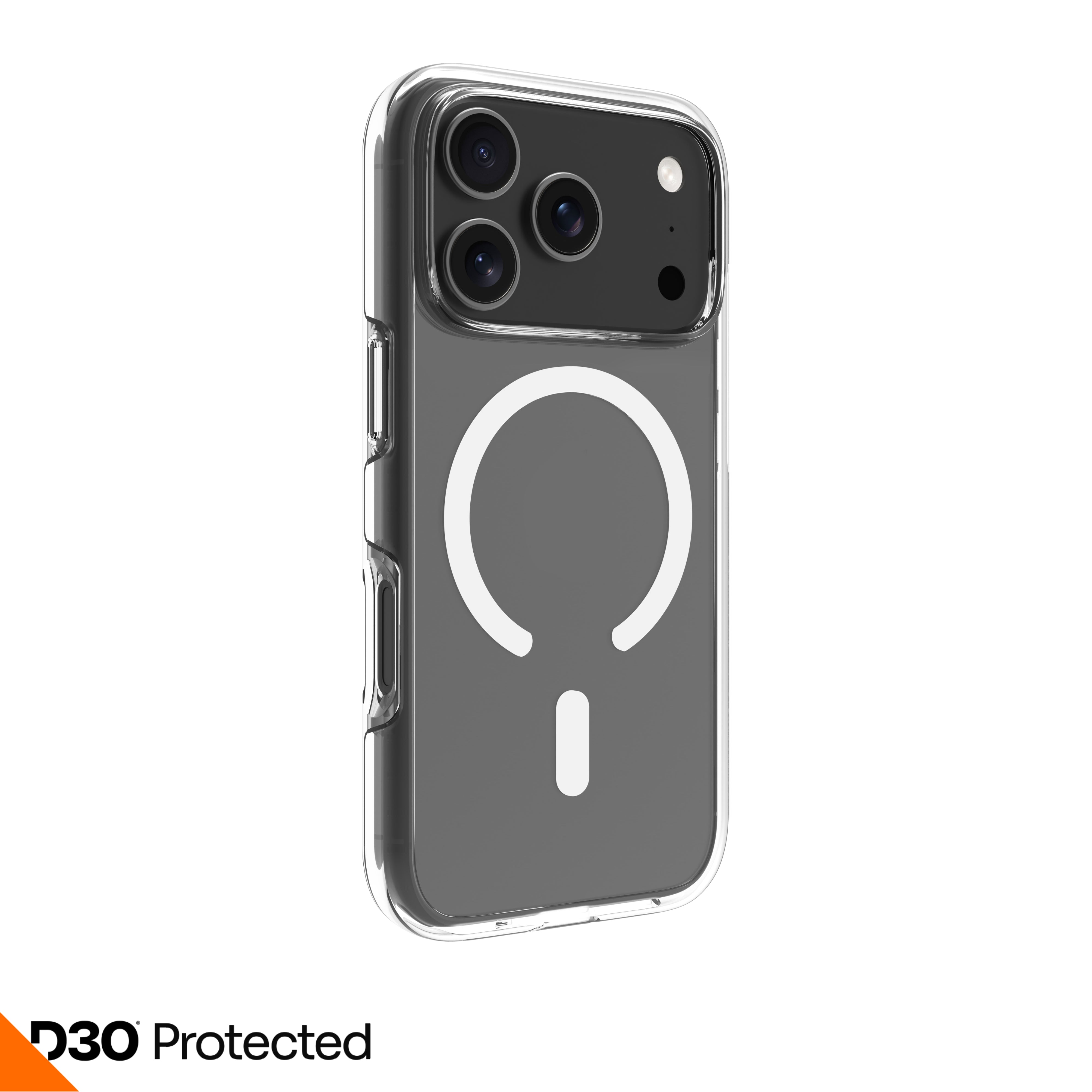 dbramante1928 Iceland Ultra D3O MS – Backcover – für Apple iPhone 17 Pro, Transparent, bis 4 m Sturzsicher