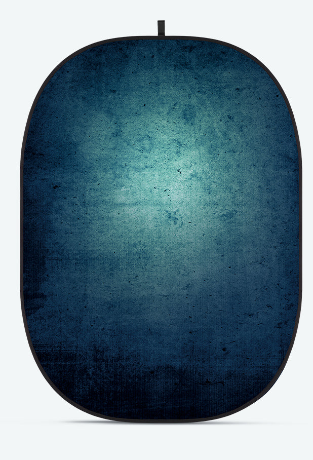 Godox CBA-TA0006 Falthintergrund – Kunstfaser 2000 × 1500 mm – Blau/Schwarz – mit Tragetasche