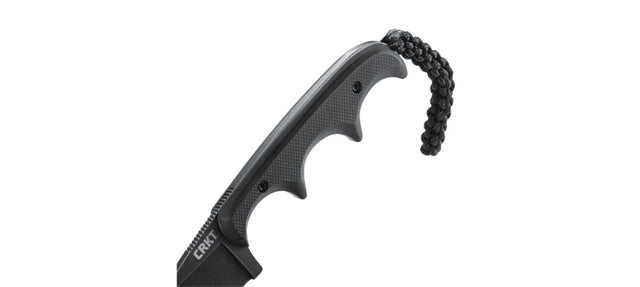 CRKT Minimalist Drop Point – Klappmesser/Outdoormesser 55 mm, Stahl, glasfaserverstärkter Kunststoff, schwarz