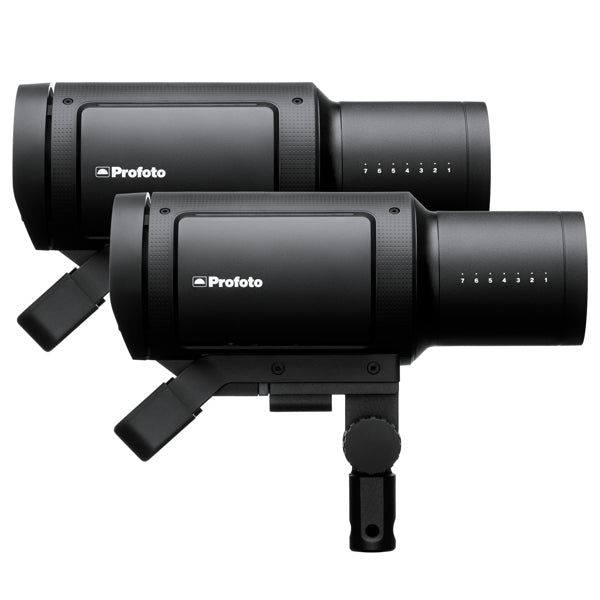 Profoto Pro-B3 Duo Kit Blitzgerät – 750 Ws, Leitzahl 100, 78,32 Wh Akku – für Profoto – Schwarz