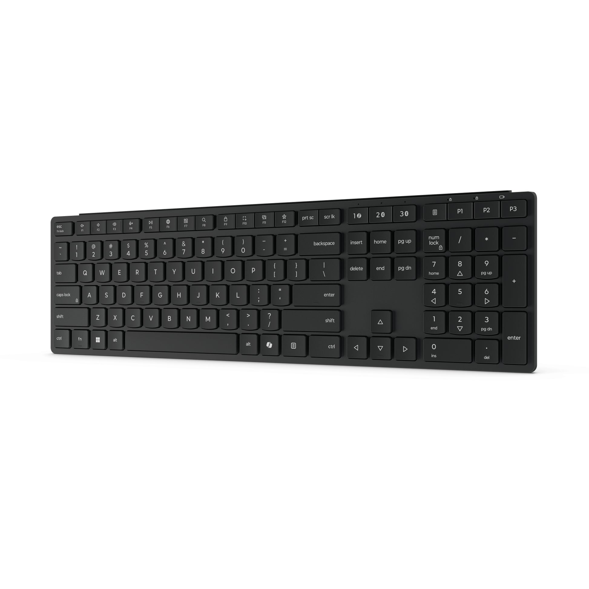 Lenovo Home/Office – Tastatur – Membran – Bluetooth & 2,4 GHz (USB-A Empfänger) – auslaufsicher – Schwarz