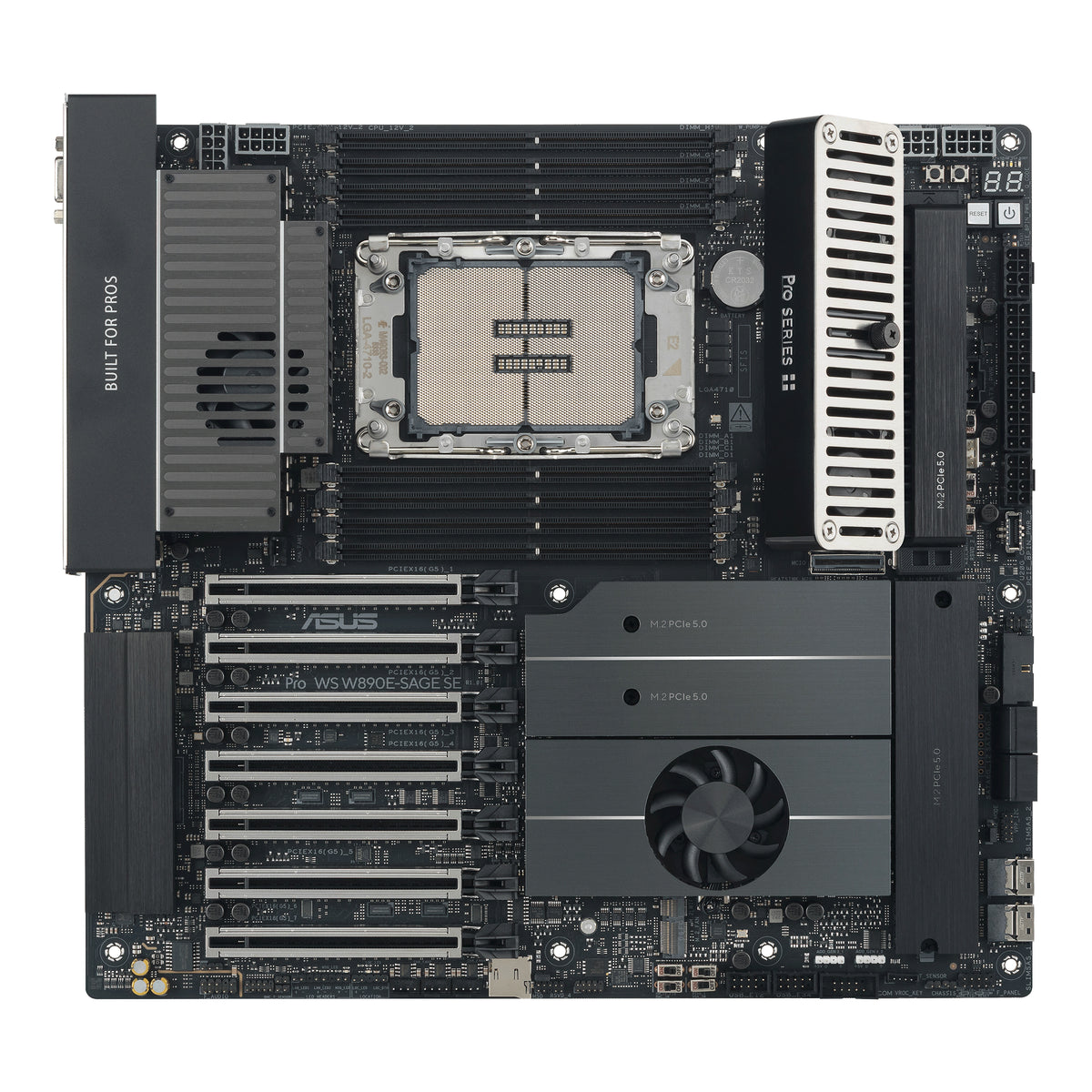 ASUS PRO WS W890E-SAGE SE – Mainboard – LGA 4710-2, Intel W890, EEB, DDR5, 8× DIMM
