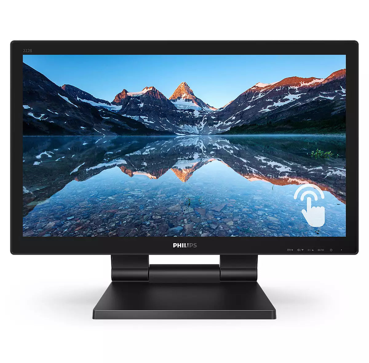 Philips 222B9TA/00 – Monitor, 21,5", 1920 × 1080 (Full HD), VA, Touch, 60 Hz, 250 cd/m², Schwarz