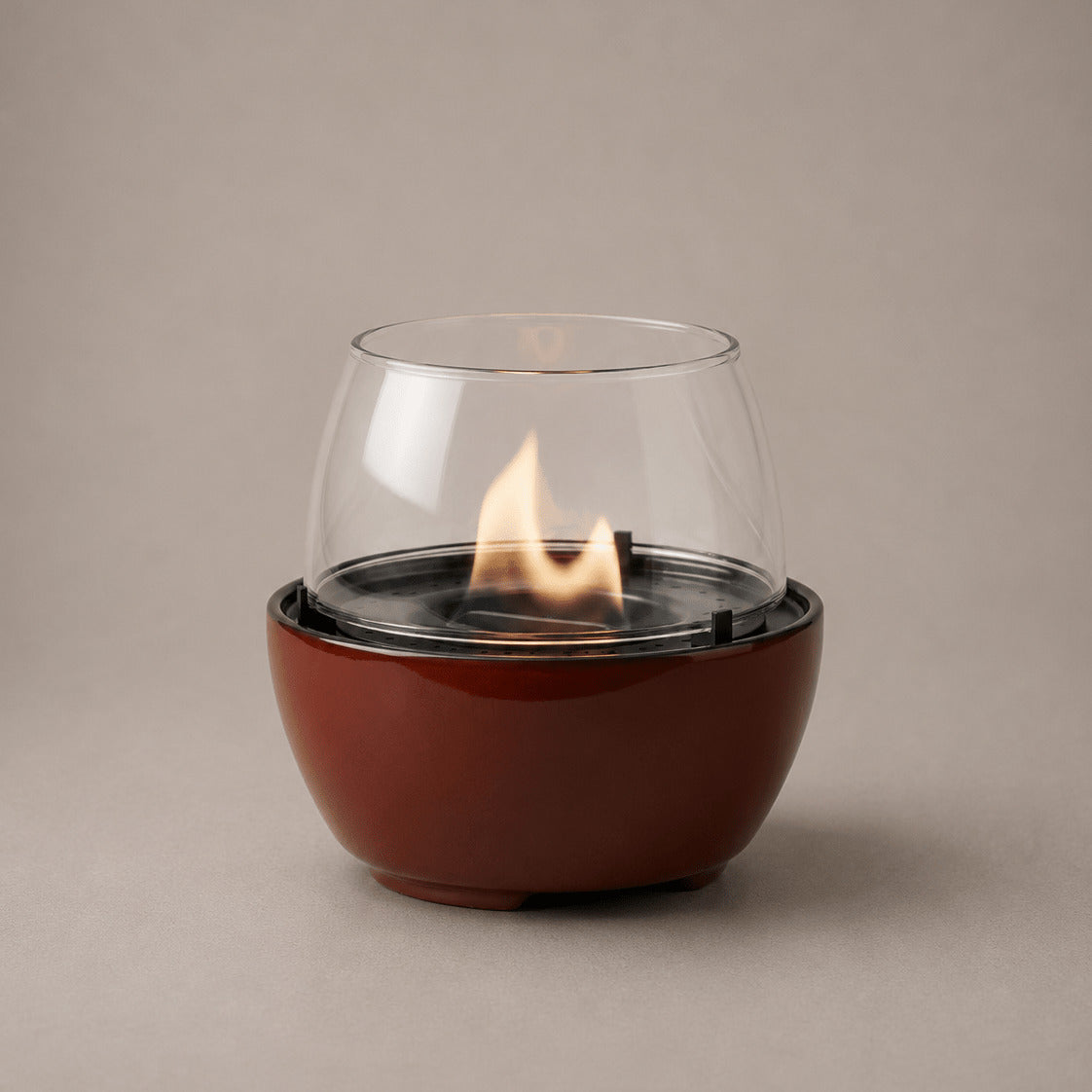 Tenderflame Tulip 14 Tischkamin – Porzellan, bernstein – Ø 14,1 × 12,5 cm