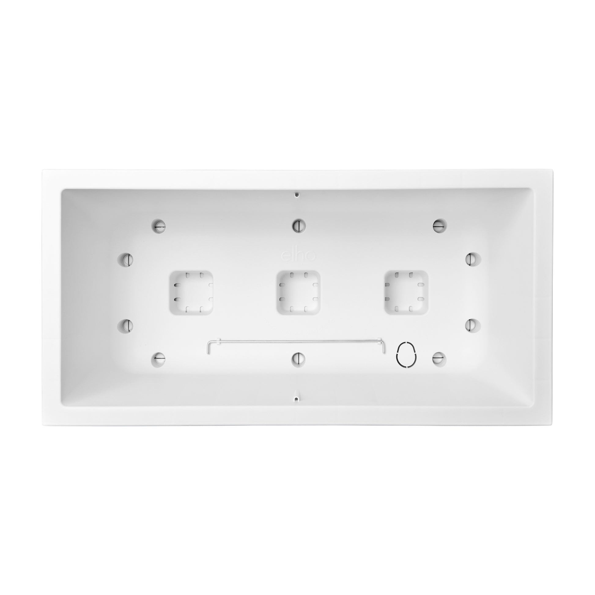 elho Vivo Next Lang 60 Blumenkasten – 27 l – Recycling-Kunststoff, Weiss