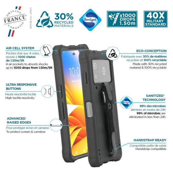 Mobilis Schutzgehäuse – PROTECH – Softbag – für Zebra EM45 – inkl. Handschlaufe