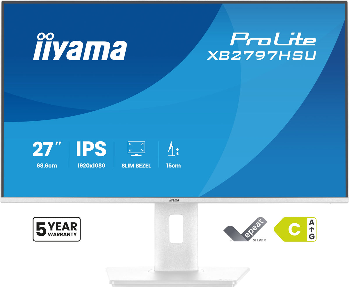 iiyama XB2797HSU-W1 – 27", 1920 × 1080 (Full HD), IPS, 120 Hz, USB-C 5 W