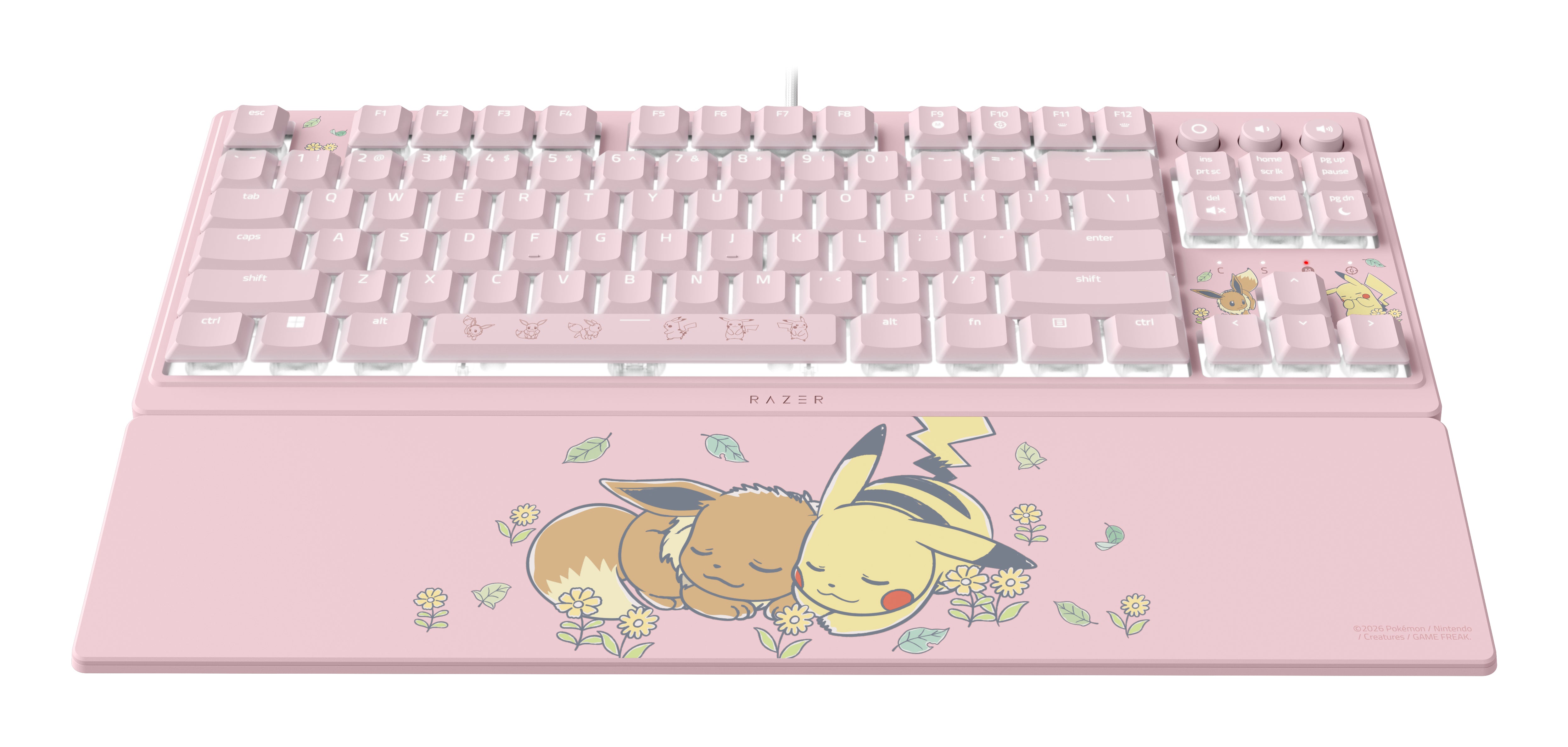 Razer Ornata V3 Pikachu & Eevee – Tastatur – Mecha-Membran – USB-A – QWERTY (US) – RGB – Tenkeyless