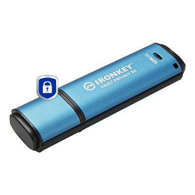 Kingston Technology Kingston IronKey Vault Privacy 50 – 128 GB, AES-256, FIPS 197