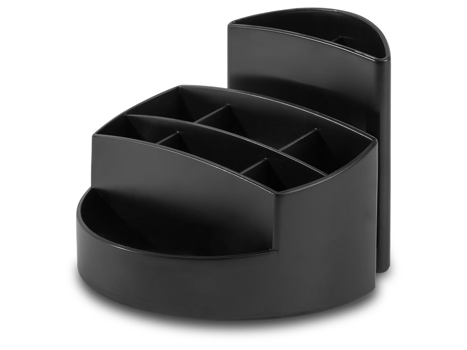 HAN Stiftehalter – 9 Fächer, Kunststoff (recycelt), schwarz, 140 × 109 × 140 mm