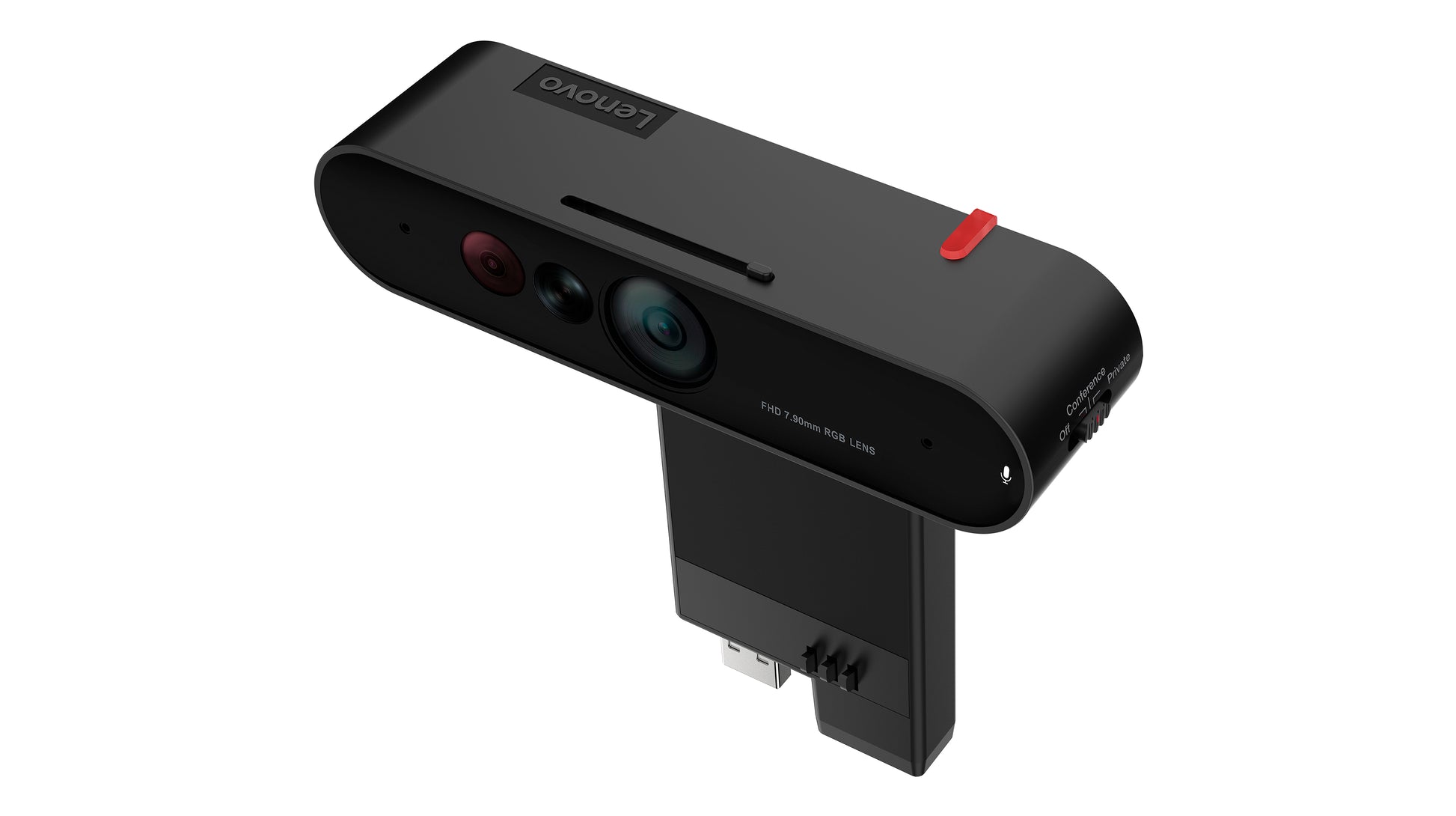 Lenovo ThinkVision MC60 (S) Webcam – Full HD 1080p, 30 fps, USB 2.0, Sichtschutz – Schwarz