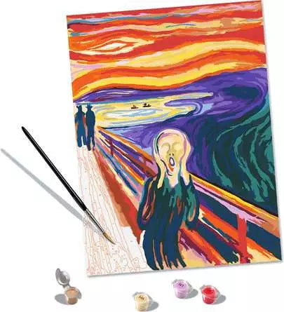 Ravensburger CreArt – Malen-nach-Zahlen-Set – Munch: Der Schrei – 30 × 40 cm – ab 14 Jahren