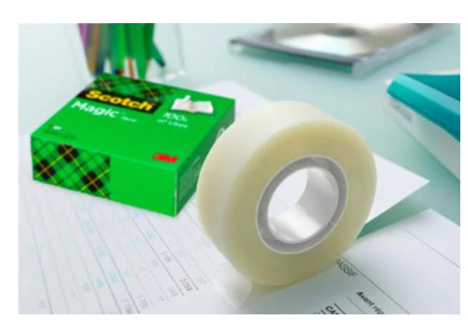 Scotch Magic Klebefilm – 19 mm × 33 m, transparent, matt, acryl, 6 Rollen