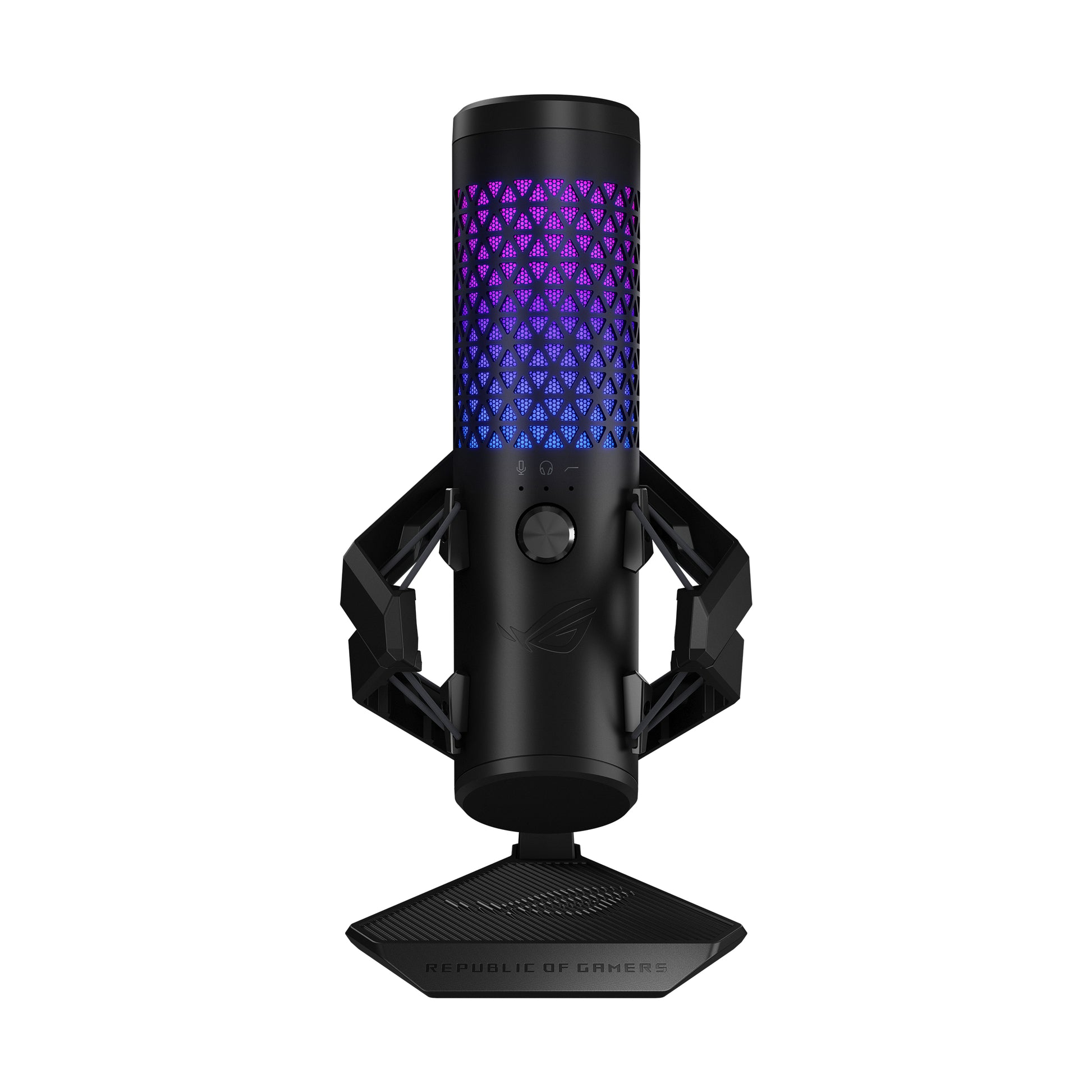 ASUS ROG Carnyx – Tischmikrofon – USB-C, kabelgebunden, Niere, 24 Bit/192 kHz – Schwarz
