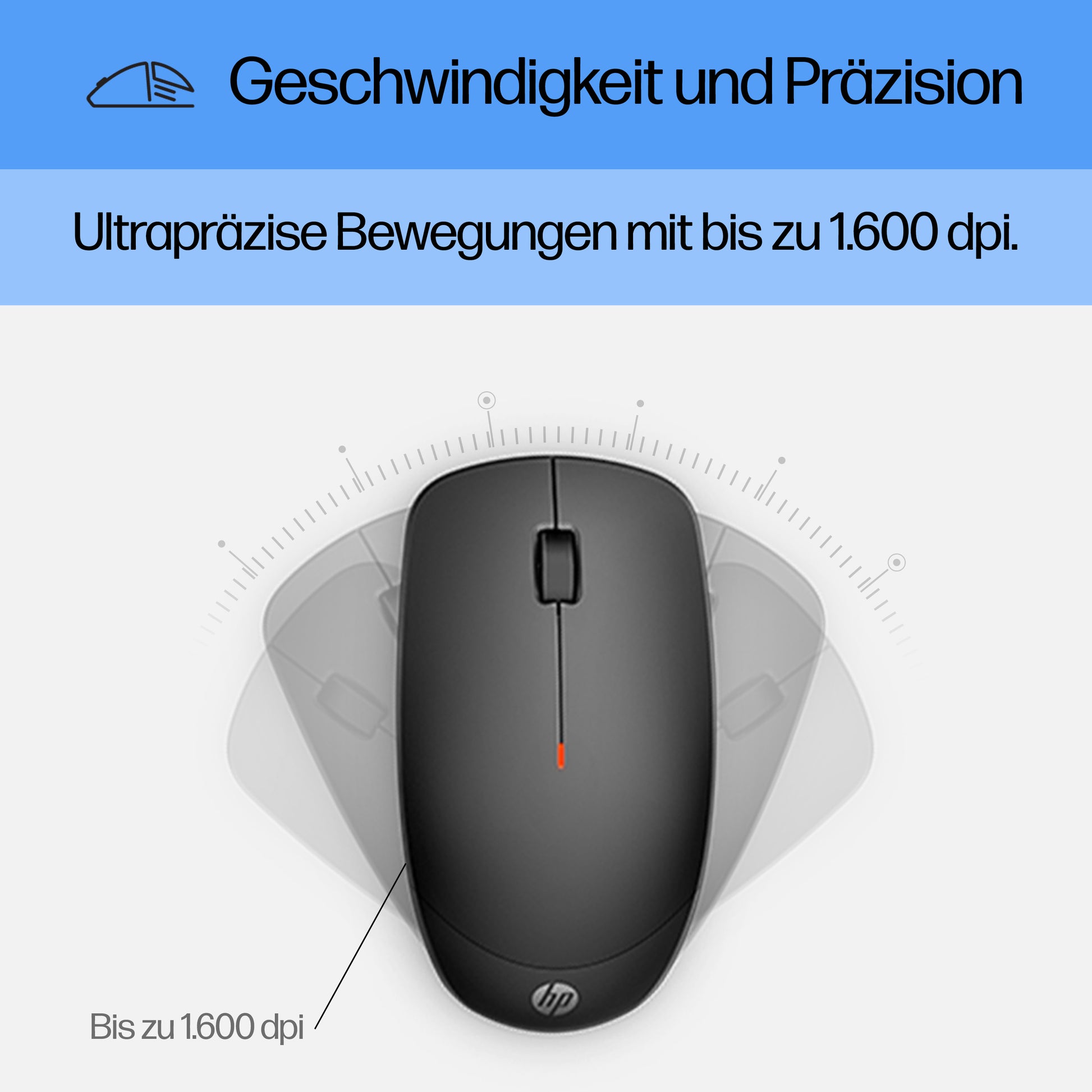 HP 230 – Tastatur- und Maus-Set – Membran – 2,4 GHz USB-A (Empfänger) – Weiss – für HP-PCs mit USB-A-Anschluss
