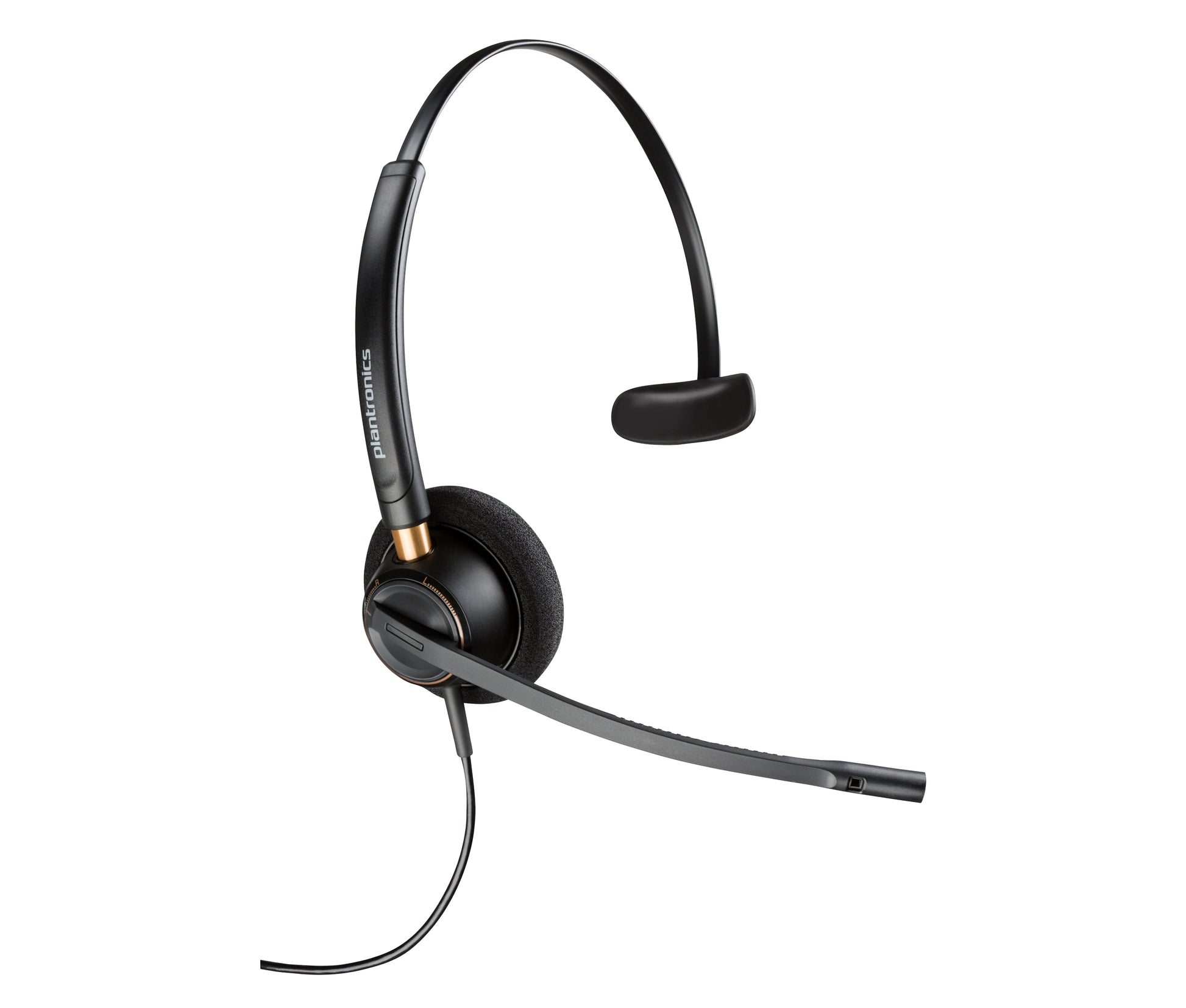 Poly EncorePro 510D Office-Headset – On-Ear, Mono, Kabelgebunden, Schwarz