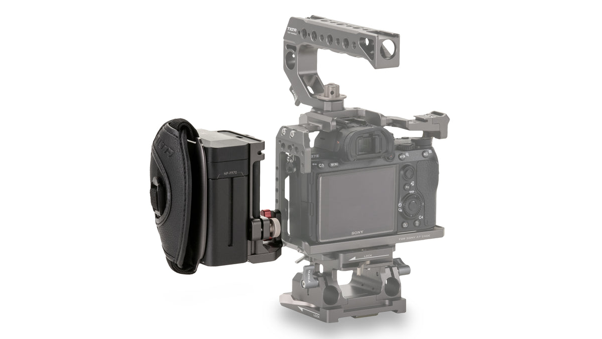 Tilta TA-SH3-97 Side Power Handle – für Sony a7, a9, Canon 5D und andere – Grau