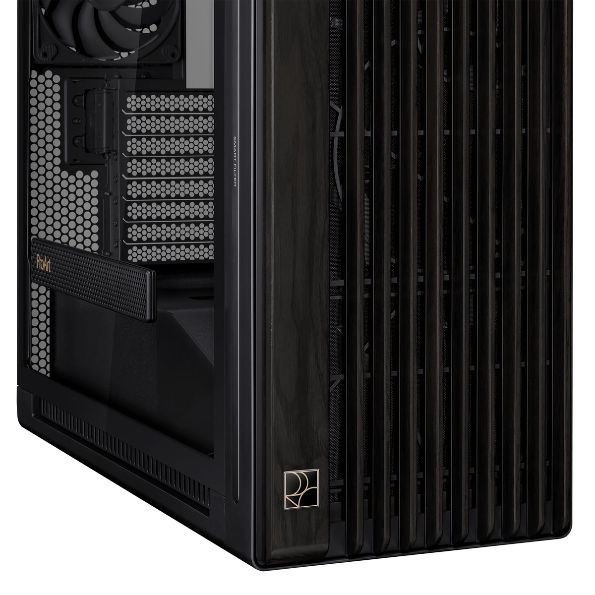 ASUS ProArt PA602 Wood – PC-Gehäuse – Midi-Tower, E-ATX/ATX/mATX/Mini-ITX, 45 cm GPU, 19 cm CPU-Kühler