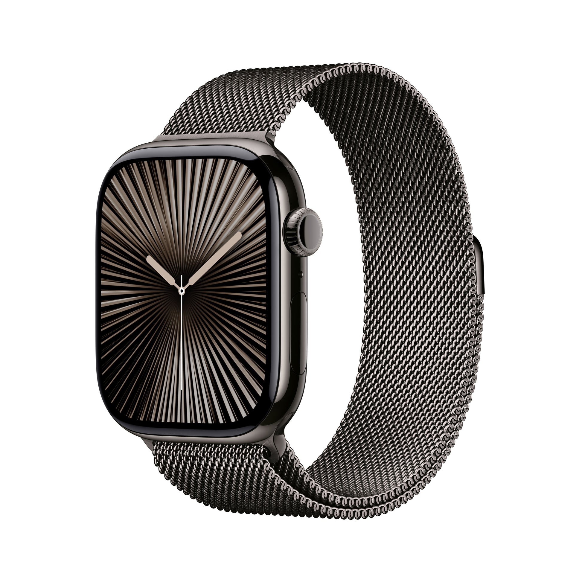 Apple Watch S10 – Smartwatch – 46 mm, LTE, OLED, 50 m, Slate Titanium, Bandgrösse S/M, Milanese Loop