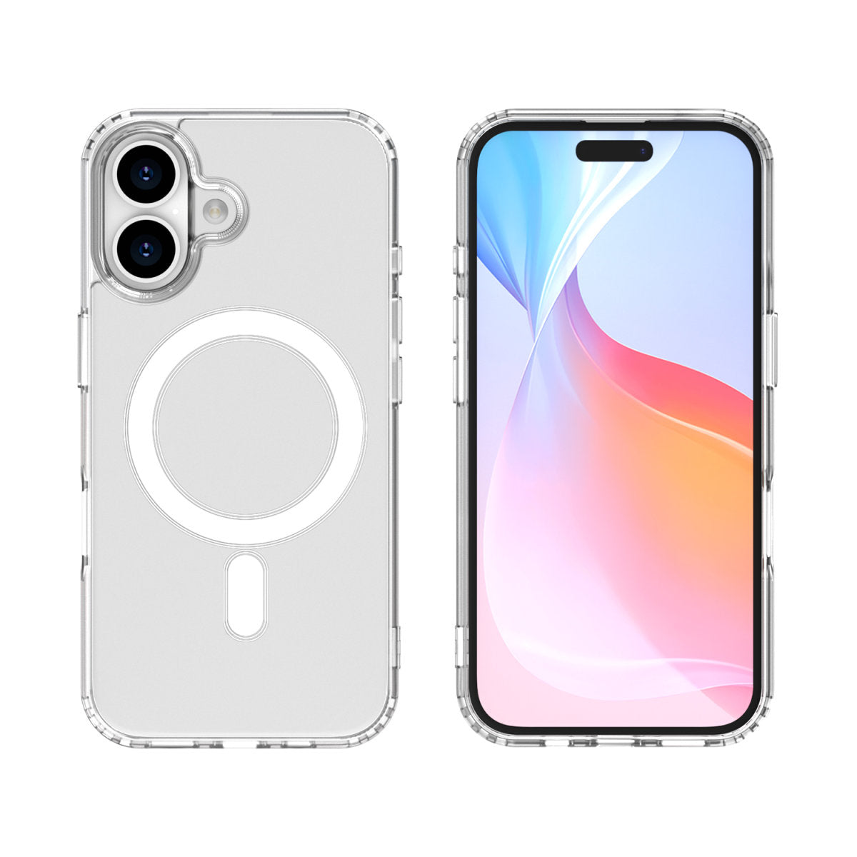 4smarts 360° Premium – Backcover – für Apple iPhone 16, MagSafe, TPU + Gehärtetes Glas, Transparent