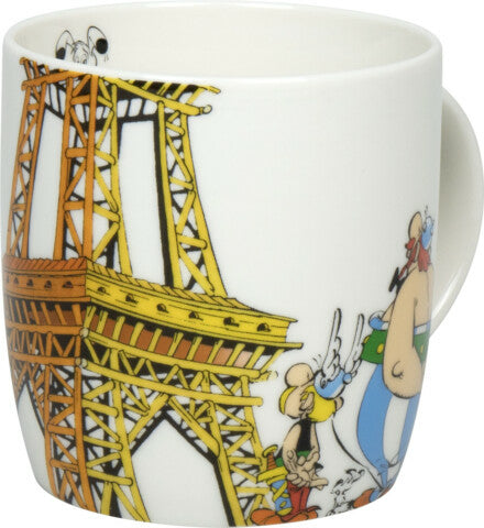 Könitz Porzellan Könitz Becher Je t'aime Paris – 400 ml, Ø 8,8 cm, H 9,2 cm, Knochenporzellan, spülmaschinenfest