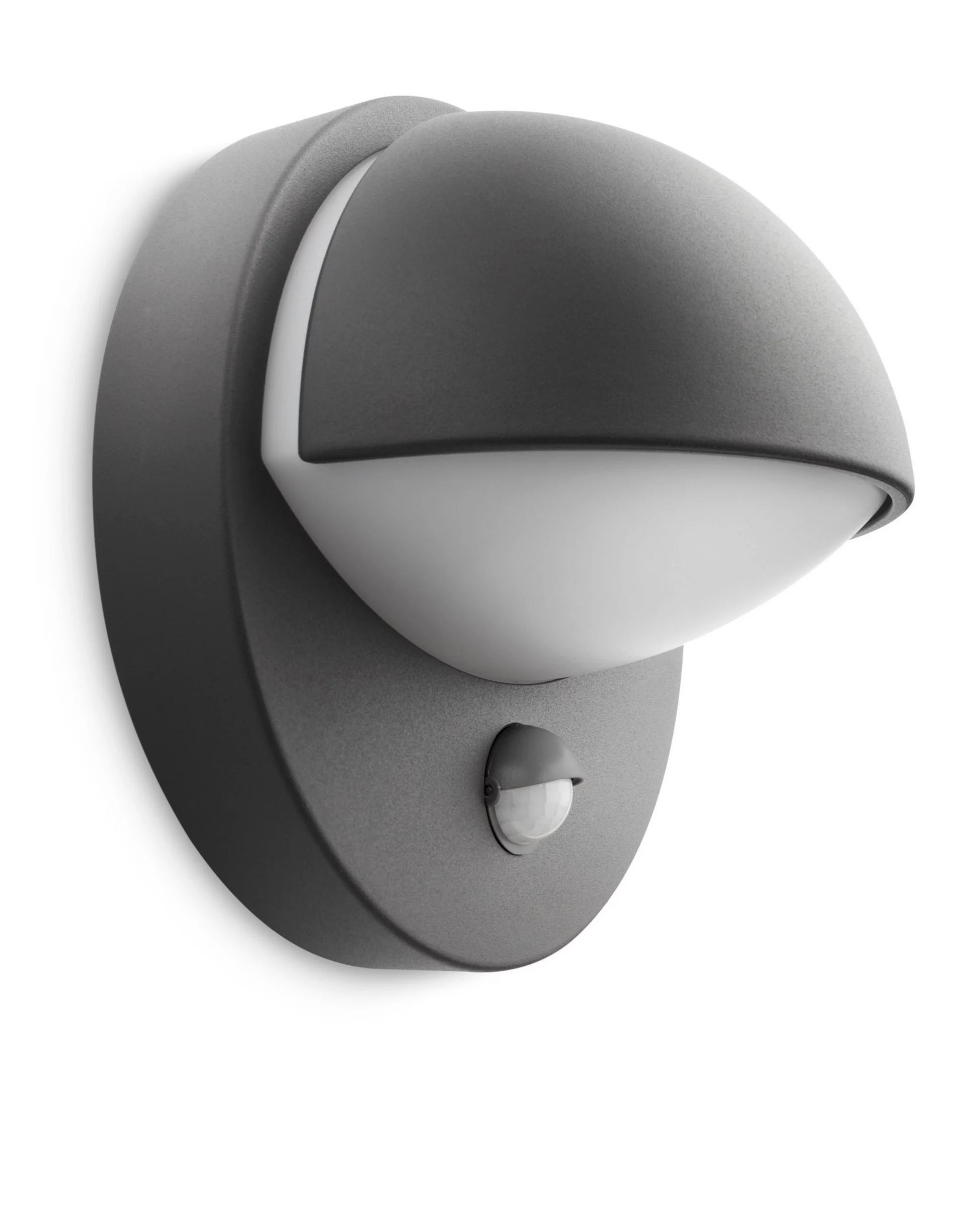 Philips by Signify Philips Aussenwandleuchte – 600 lm – IP44 – Netzbetrieb – Bewegungsmelder – Anthrazit, Aluminium