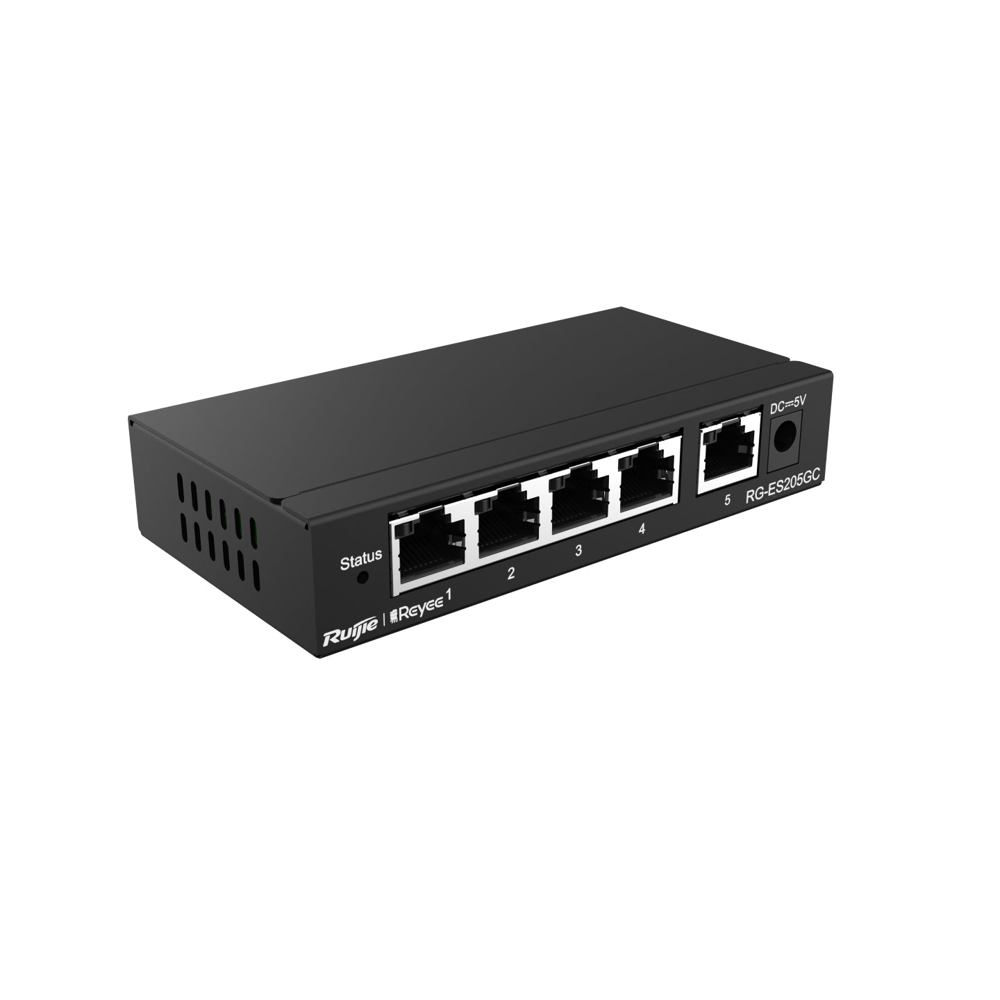 Ruijie Networks Ruijie RG-ES205GC – Managed L2 Switch – 5× 1G, Cloud-verwaltet, Schwarz