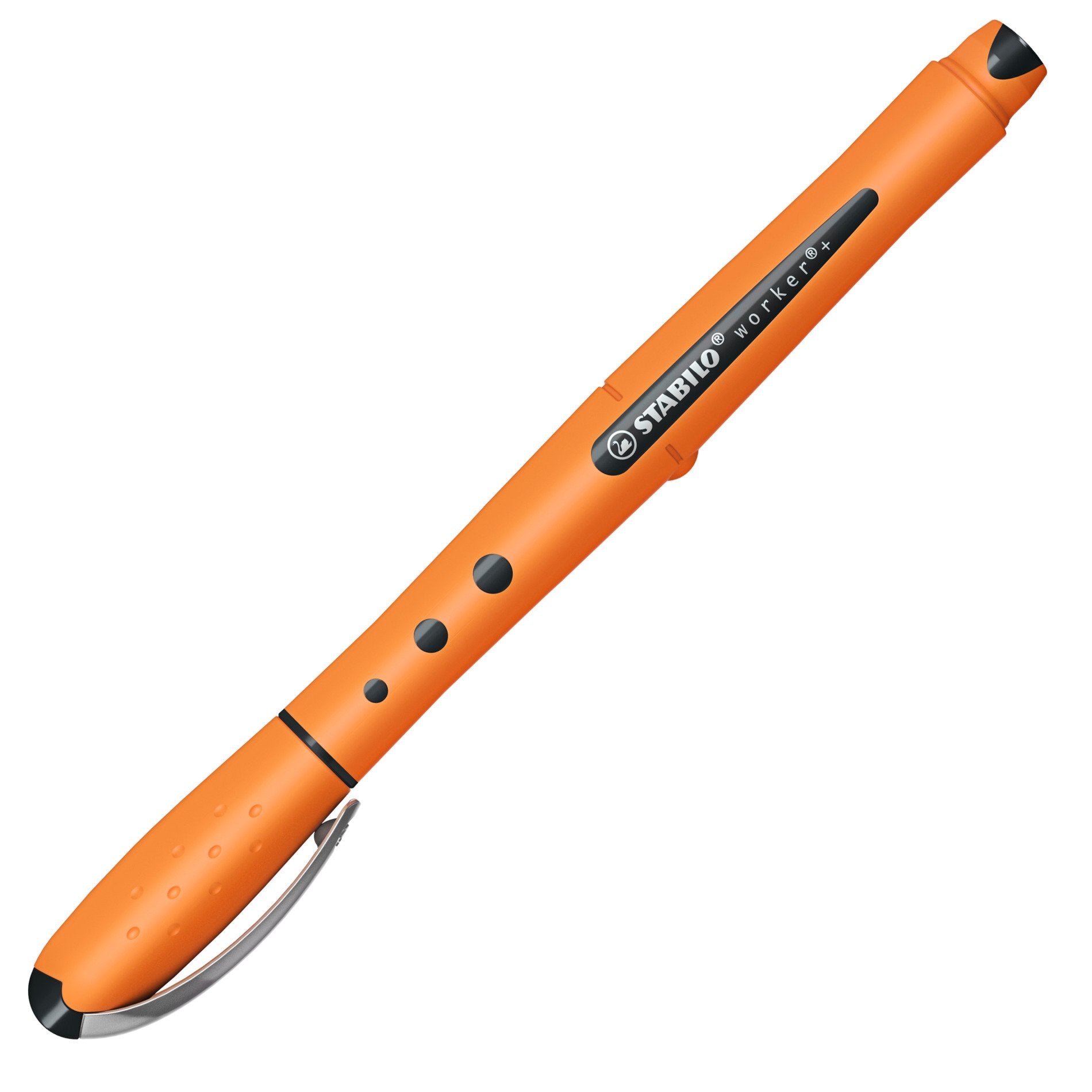 STABILO worker+ – Tintenroller, mit Kappe, 0,5 mm, schwarz