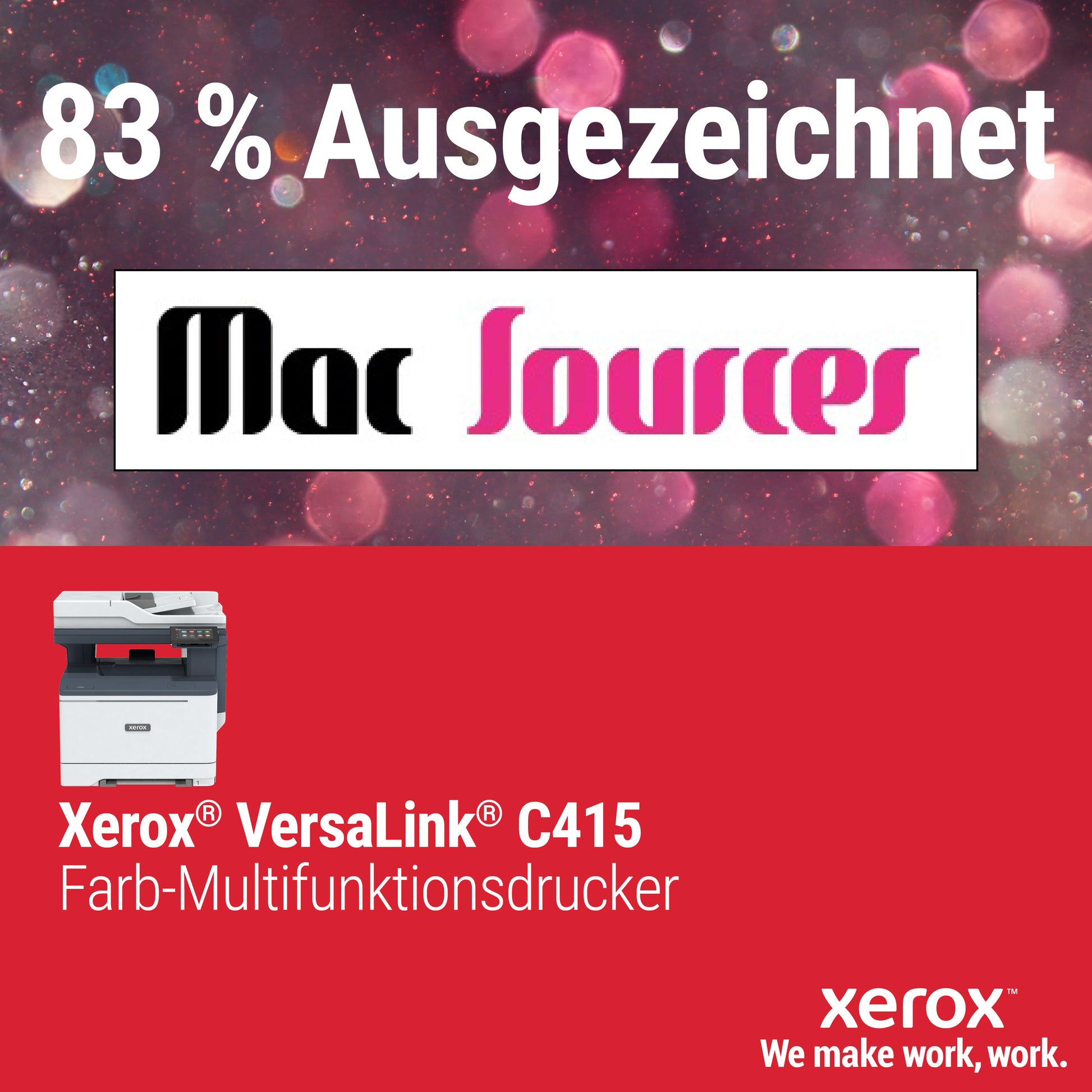 Xerox Versalink C415 – Farblaser-Multifunktionsdrucker, A4, 4-in-1, Duplex, ADF, LAN, AirPrint