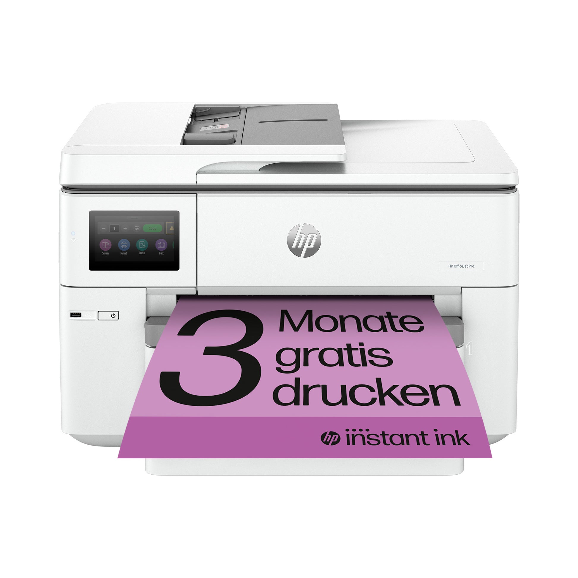 HP OfficeJet Pro 9730e – Farbtintenstrahl-Multifunktionsdrucker, A3, 3-in-1, Duplex, ADF, WLAN/LAN, AirPrint