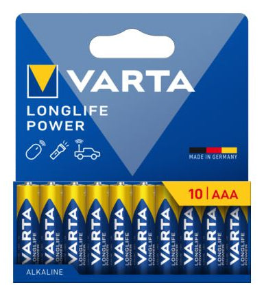 Varta AAA Batterien – Alkaline, 1,5 V – 10 Stk.