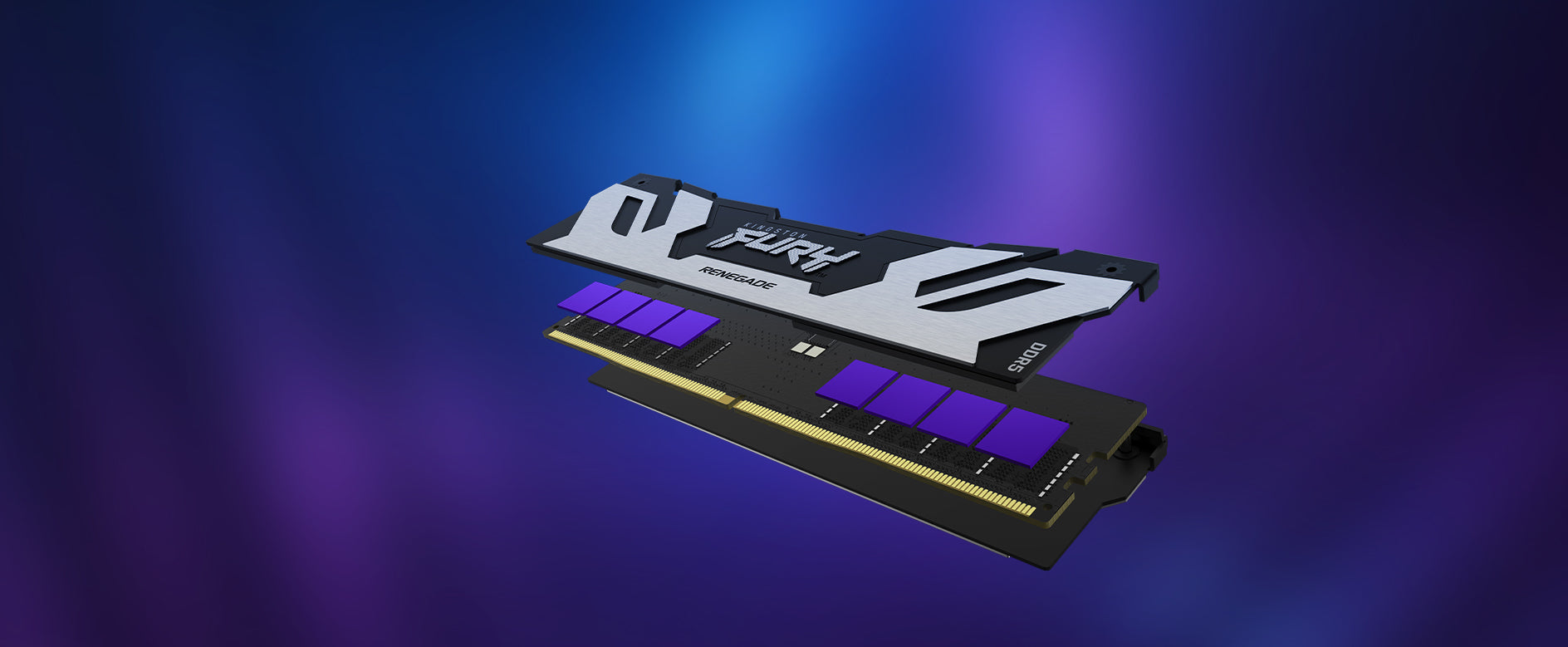 Kingston Technology Kingston Renegade Silver – 64 GB (2×32 GB) DDR5-6400 CL32, 288-Pin DIMM, XMP 3.0