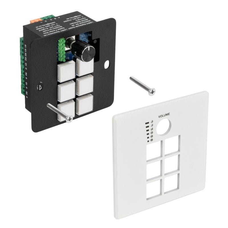 Lindy Bedienpanel 32306 – 6 Tasten, Drehregler, PoE, USB-C, Weiss