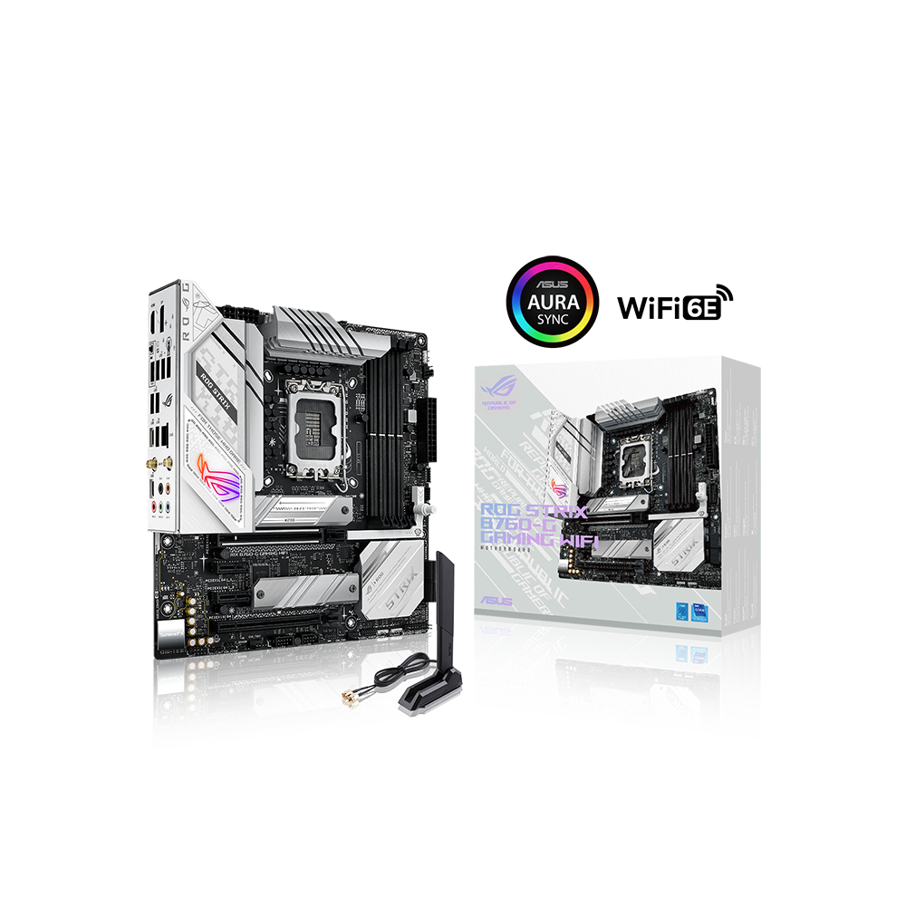 ASUS ROG STRIX B760-G GAMING WIFI – Mainboard – LGA 1700, Intel B760, mATX, für Intel Core i3/i5/i7 und andere