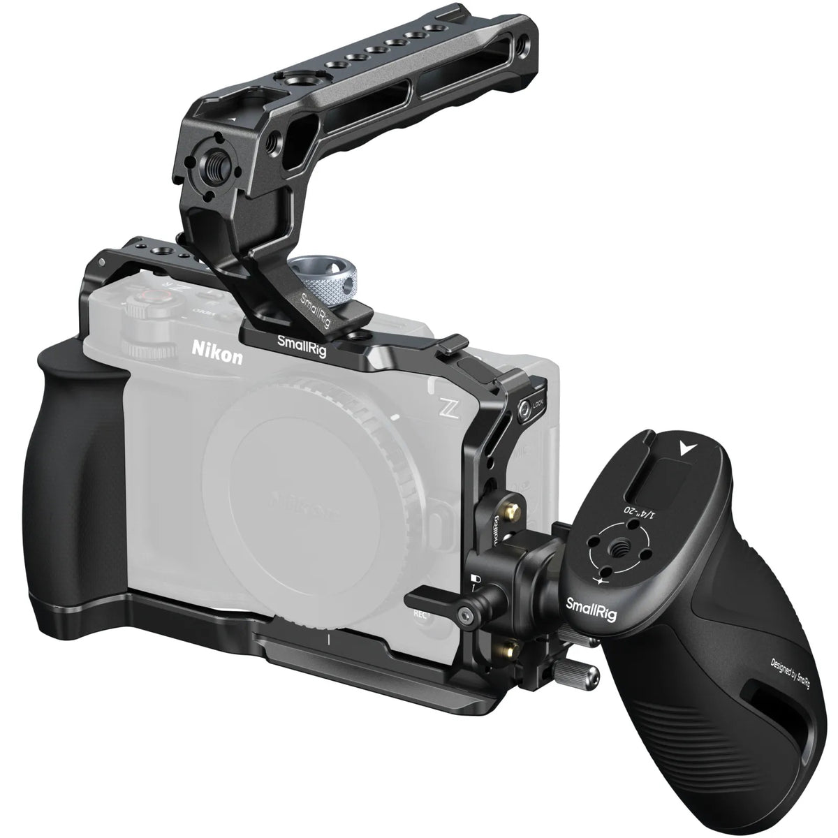 SmallRig 5468 Kamera-Cage – Aluminium/Silikon/Edelstahl, 135 × 229 × 191,7 mm – für Nikon ZR – Schwarz