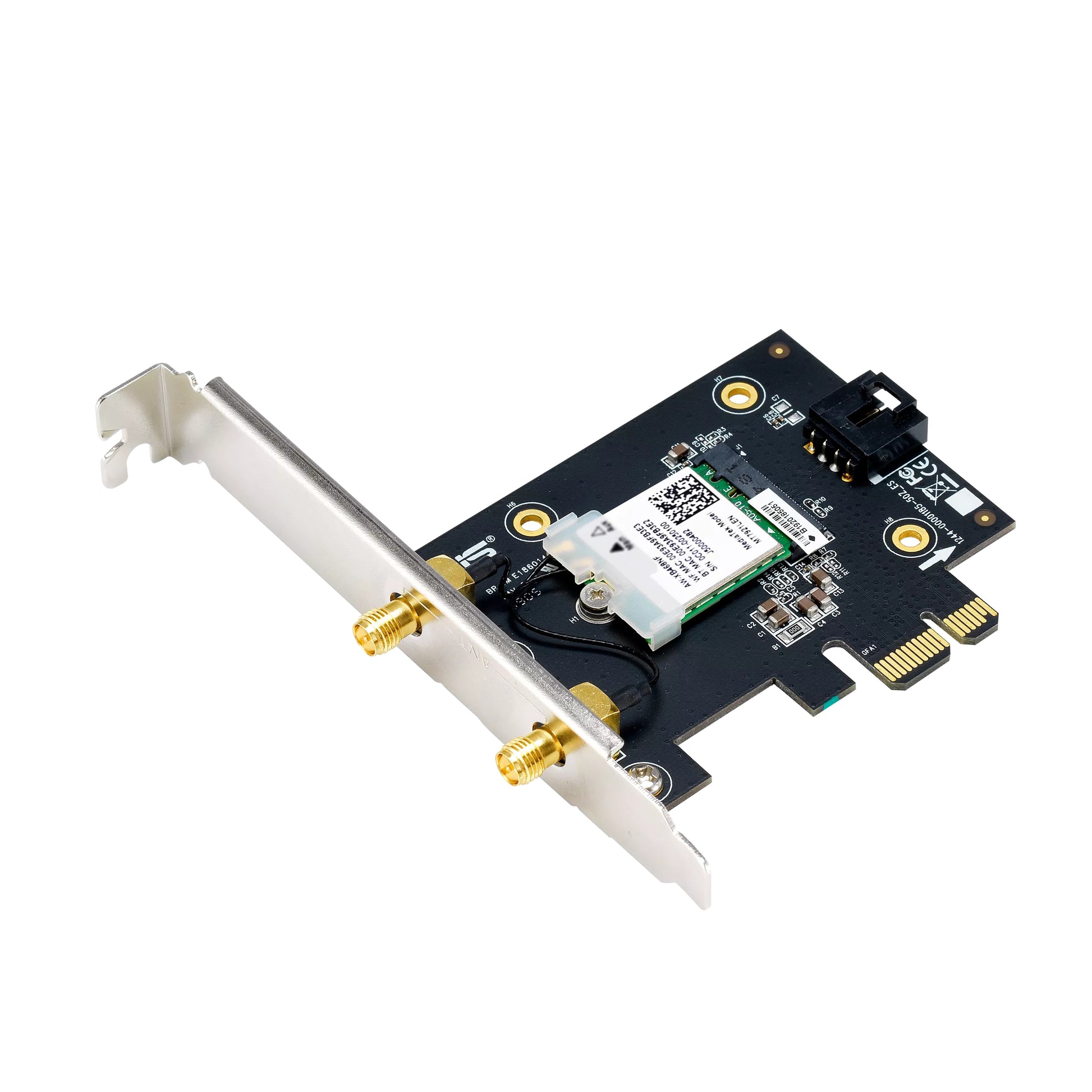 ASUS PCE-AXE5400 Wi-Fi 6E-Karte – PCIe, Tri-Band, 2402 Mbit/s, für PC