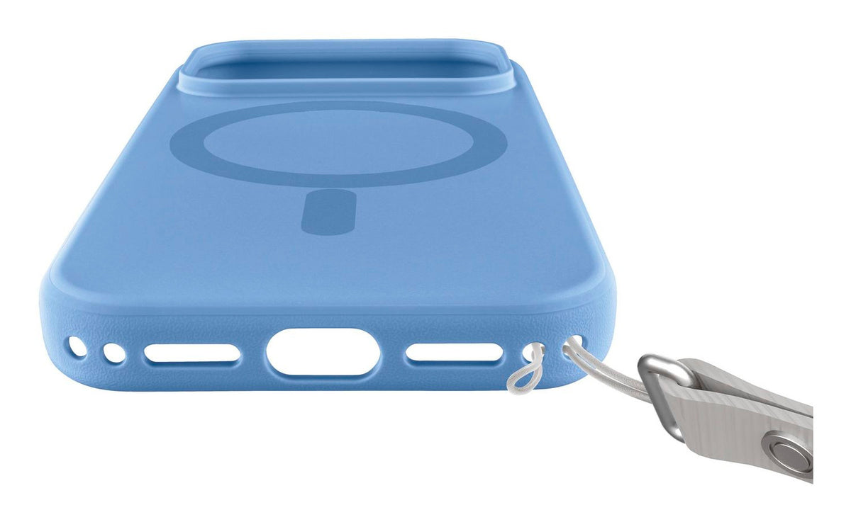 Cellularline Aura Mag Backcover – für Apple iPhone 18 Pro Max, MagSafe, Metall, Blau