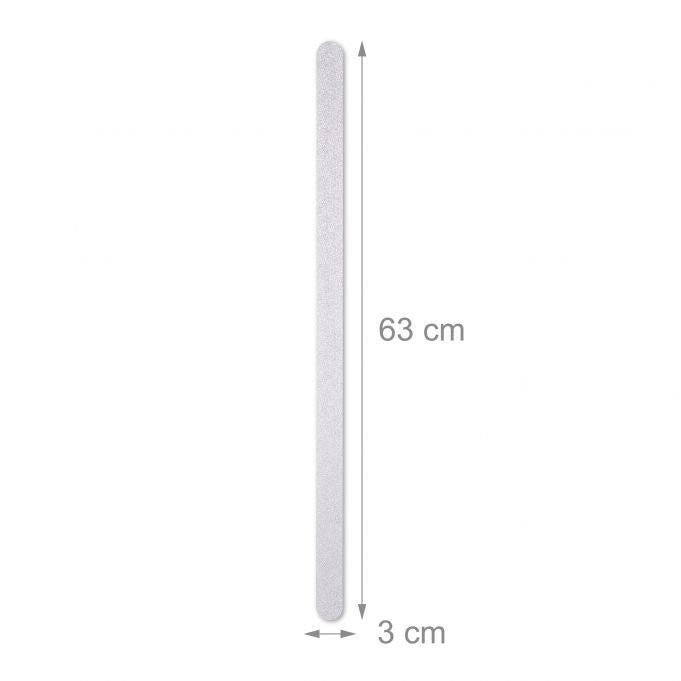 Relaxdays Haken (Kleben) – 3×63 cm, Polyethylen-Vinylacetat (PEVA), Transparent, 17er-Set