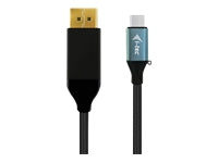 i-tec USB-C (Stecker) auf DisplayPort (Stecker) Adapter, DP 1.2, 4K@60 Hz, 1,5 m, für Thunderbolt 3