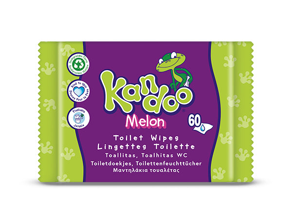 Kandoo Baby-Feuchttücher Melon – 60 Stk