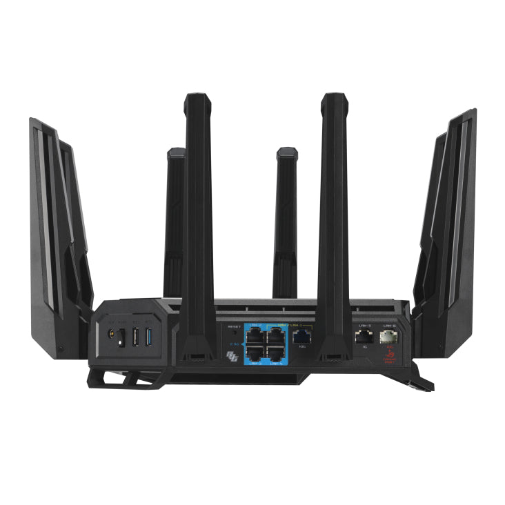 ASUS GT-BE98 – Wi-Fi 7 Router, Quadband (2,4/5/5/6 GHz), 11,5 Gbit/s, 10GbE, USB 3.0, Schwarz