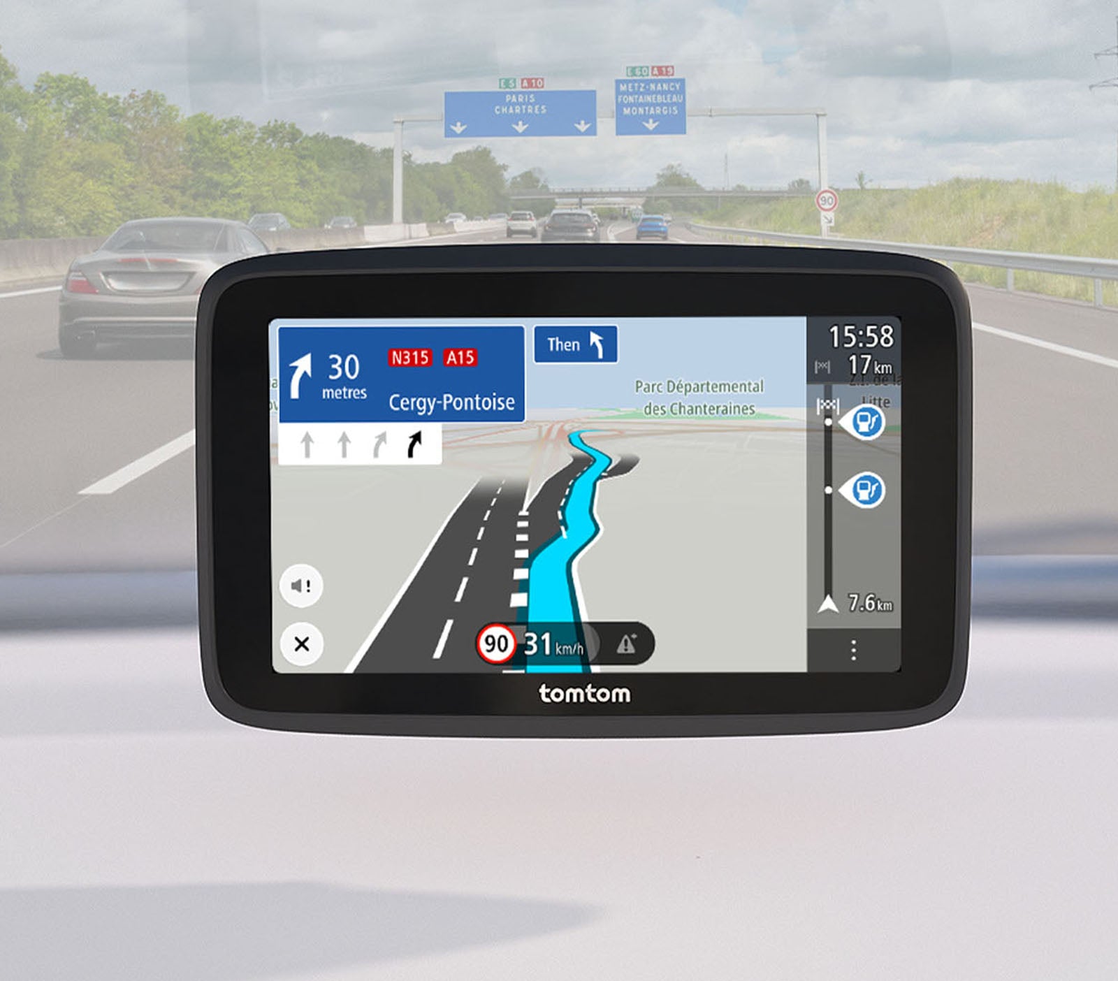 TomTom GO Classic 5 2. Generation – 5" Interaktives Display (Touch), Schwarz